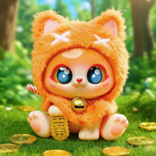 Lucky Kitty Cape Serie ~ Trading Figur ~ Charakter: Orange