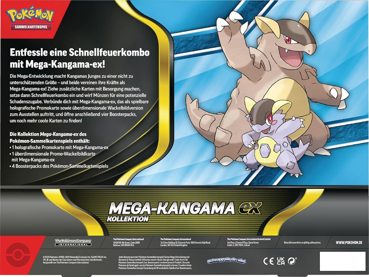 Pokémon TCG November 2025 *Deutsche Version* Mega Entwicklung Mega-Kangama EX Kollektion