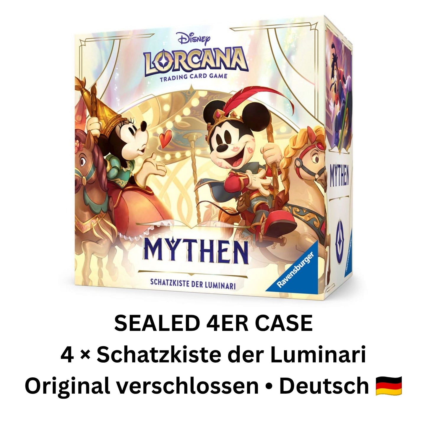Disney Lorcana TCG Mythen Schatzkiste der Luminar *Deutsche Edition* - 1x sealed Case - 4rer Box (Kopie)