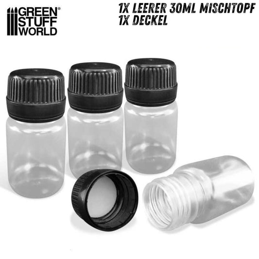 GSW - 30ml Töpfchen | Mischtopf | Aufbewahrung | Stückzahl: 1 Topf + Deckel