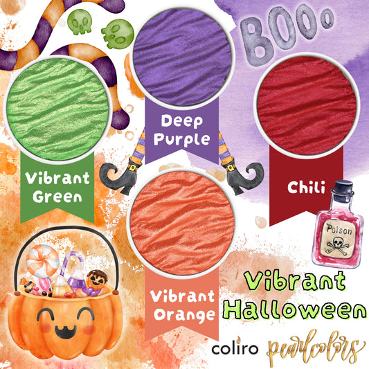 Coliro Pearlcolors 4er Set: Vibrant Halloween