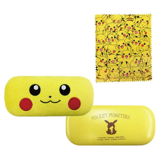 Pokemon Pikachu Brillenetui mit Brillenputztuch
