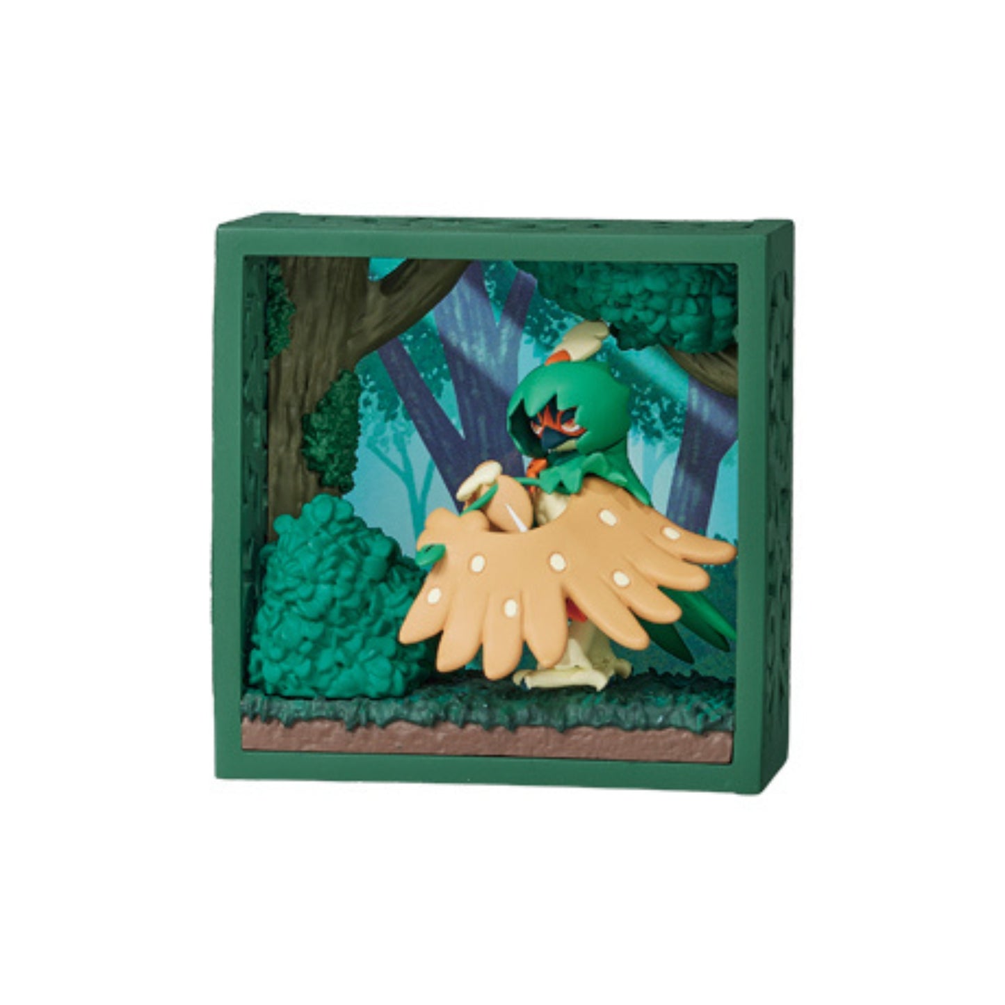 Pokemon Frame Deep Green Forest Trading Figur - Einzelfigur: Junaiper | Decidueye | Silvarro