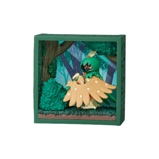 Pokemon Frame Deep Green Forest Trading Figur - Einzelfigur: Junaiper | Decidueye | Silvarro