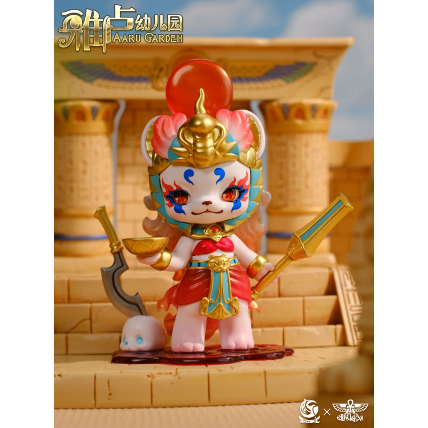 TOYSCOMIC x BLACKBOX Aaru Kindergarten Fashion Toy Serie 3 Einzelfigur: Sekhmet - Göttin der Macht und des Feuers