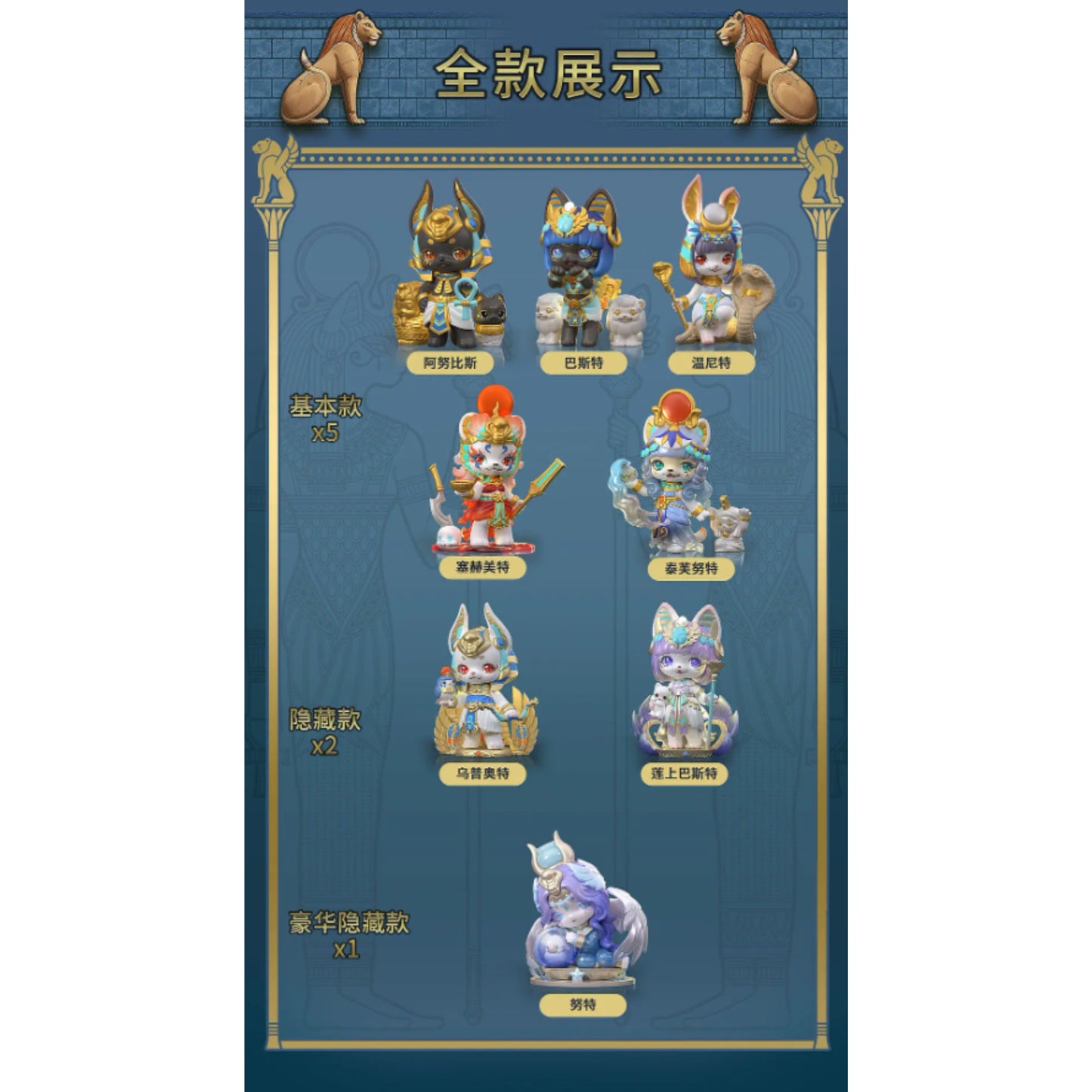 TOYSCOMIC x BLACKBOX Aaru Kindergarten Fashion Toy Serie 3 Einzelfigur: *RAR* Wepwawet - Öffner der Wege