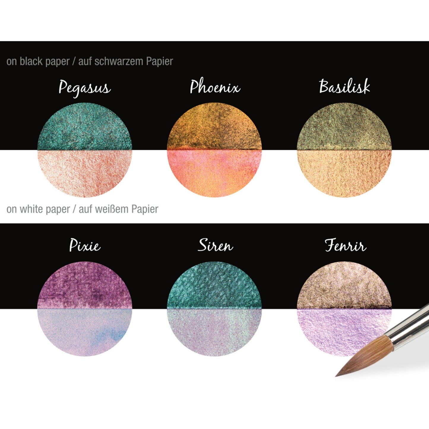 Coliro® Pearlcolors - 6er Set: Magical World
