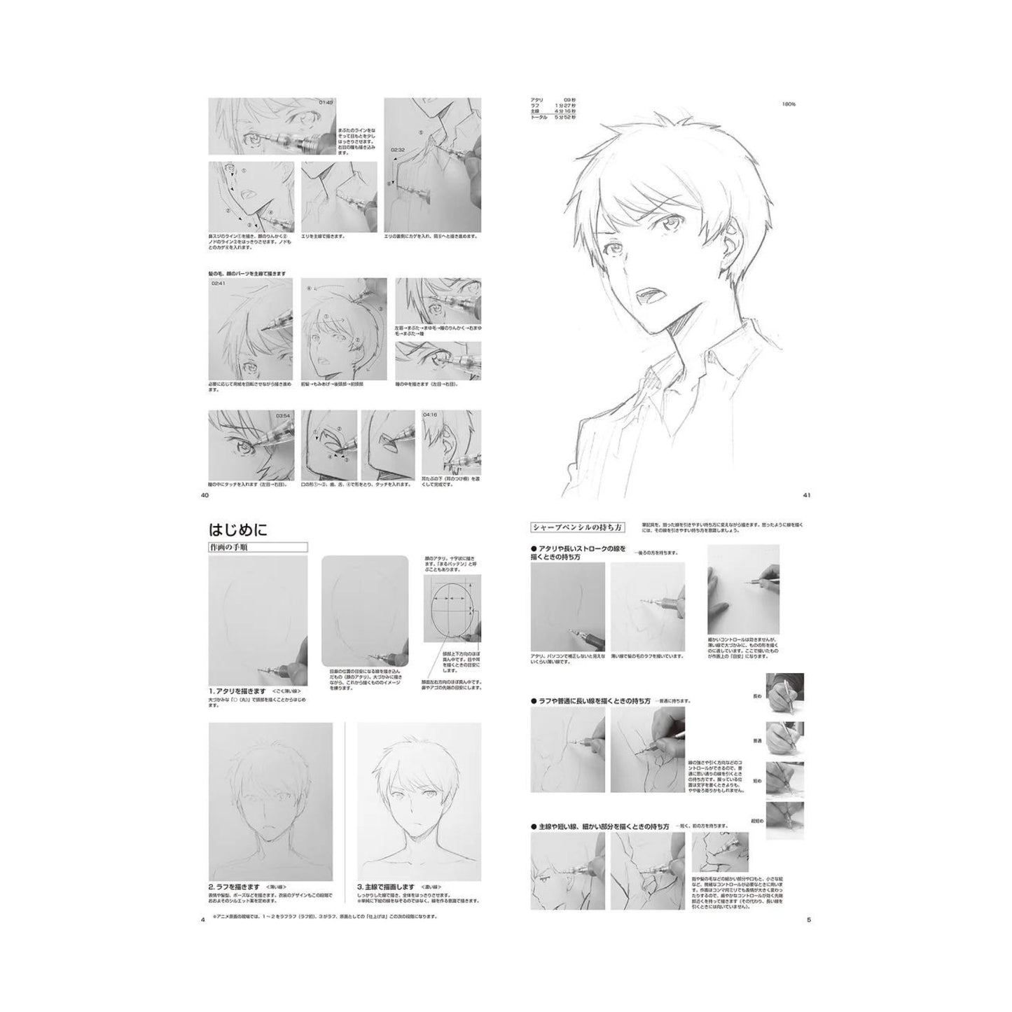 How to draw - jap. Zeichenbuch - männliche Charas