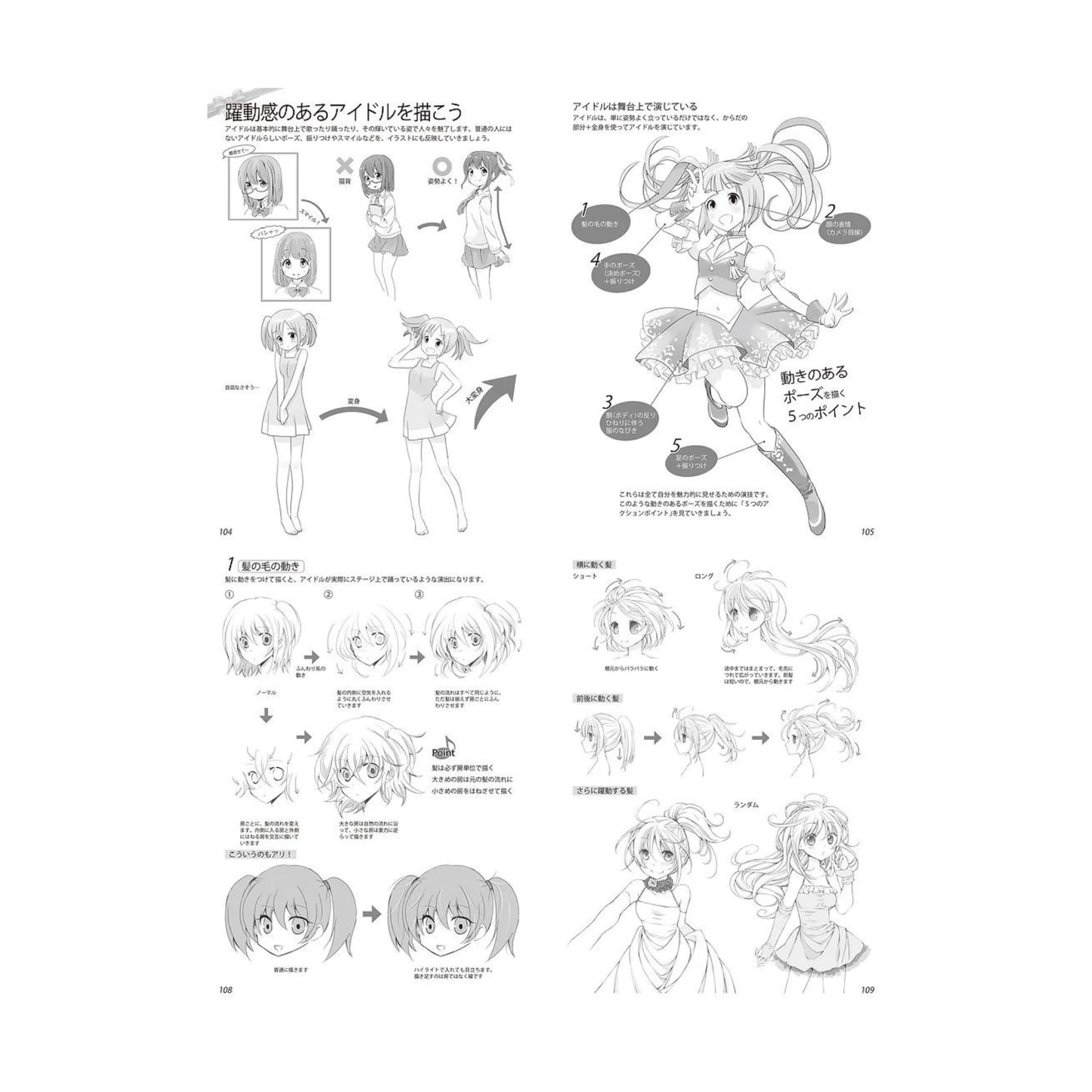 How to draw - jap. Zeichenbuch - Moe Idols