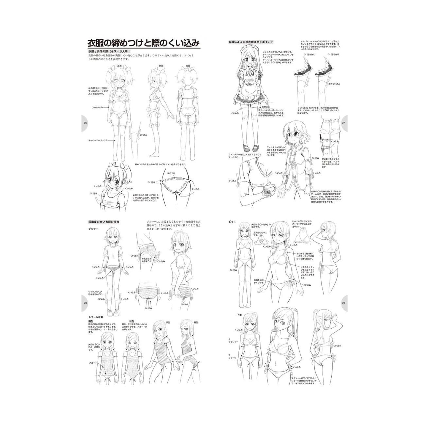 How to draw - jap. Zeichenbuch - Moe Charas - Kostüme