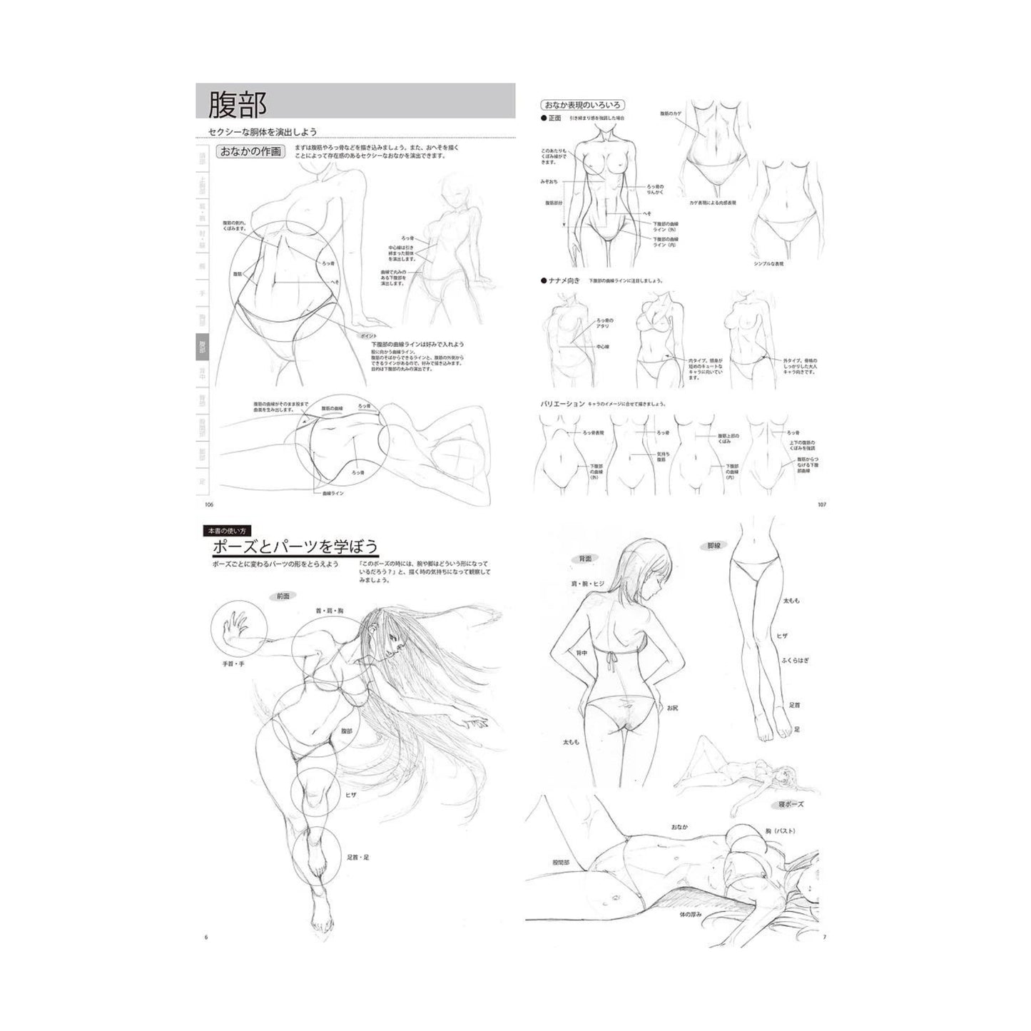 How to draw - jap. Zeichenbuch - sexy Charas - Posen und Körperbau