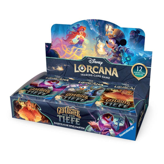 Disney Lorcana TCG - Geflüster aus der Tiefe - ein Display mit 24 Boostern *Deutsche Edition*