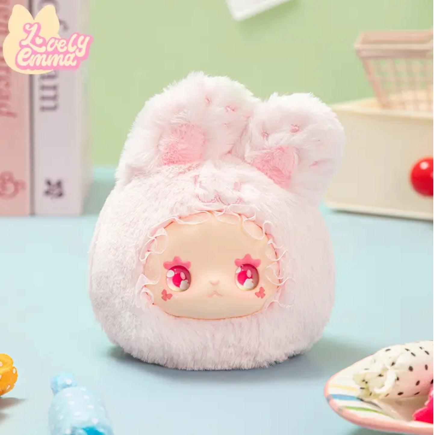 Lovely Emma Rua Rua Zoo - Plüsch-Schlüsselanhänger: Squishy Rabbit