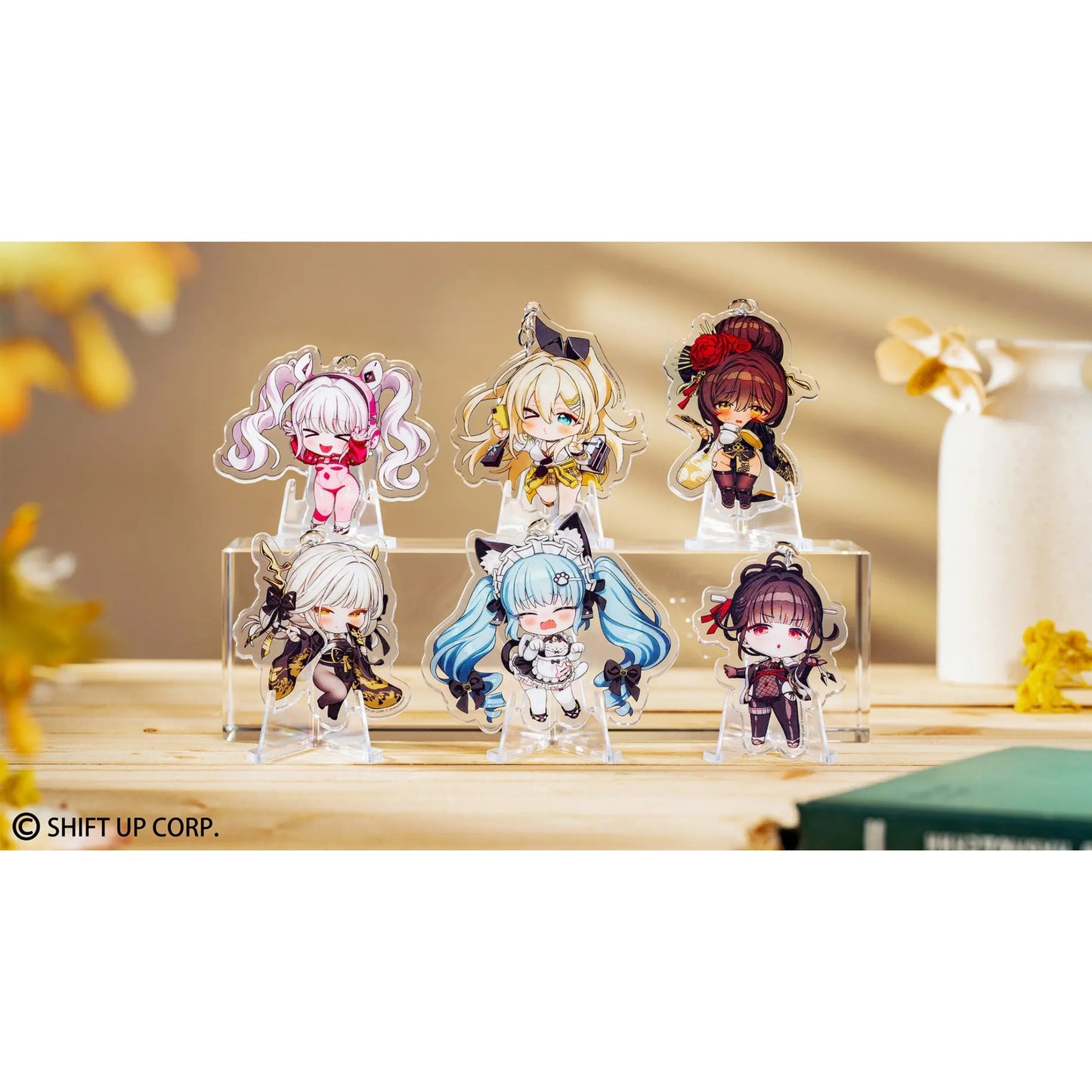 Goddess of Victory: Nikke Chibi Chara Trading Acrylanhänger - ein Blind-Bag