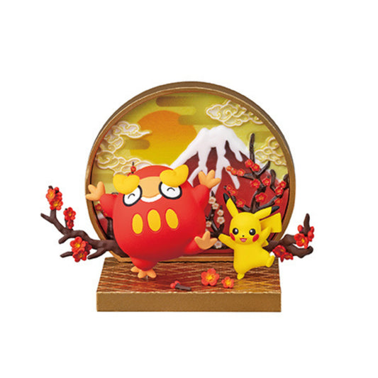 Pokemon Japanese Style Window Trading Figur - Einzelfigur: Pikachu + Darumaka