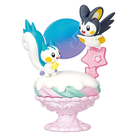 Pokemon POP'N SWEET Collection - Trading Figur - Einzelfigur: Emolga und Pachirisu