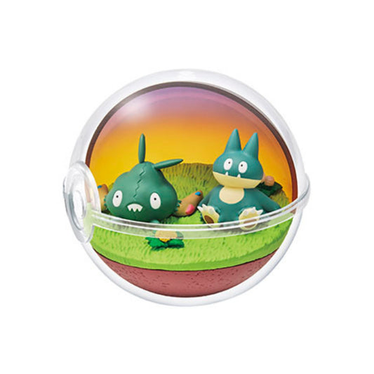 Pokemon Terrarium Collection Relaxing Moments Trading Figur - Einzelfigur: Yabukuron + Gonbe