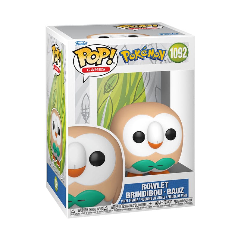 Pokemon POP! Games Vinyl Figur Rowlet 9 cm