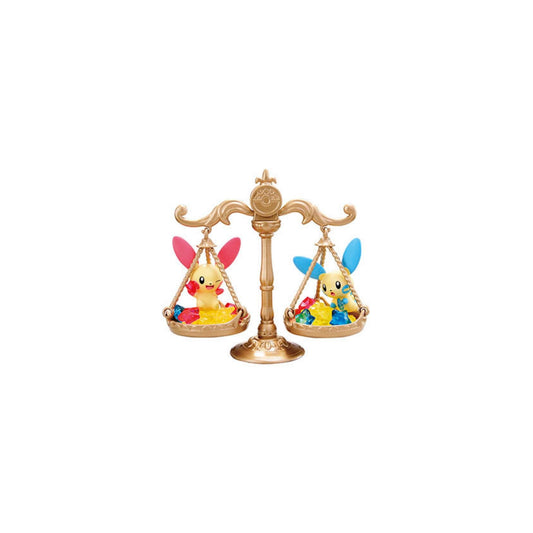 Pokemon Starrium Glittering Stars Wishes - Einzelfigur Minun und Prasle - Trading Figur