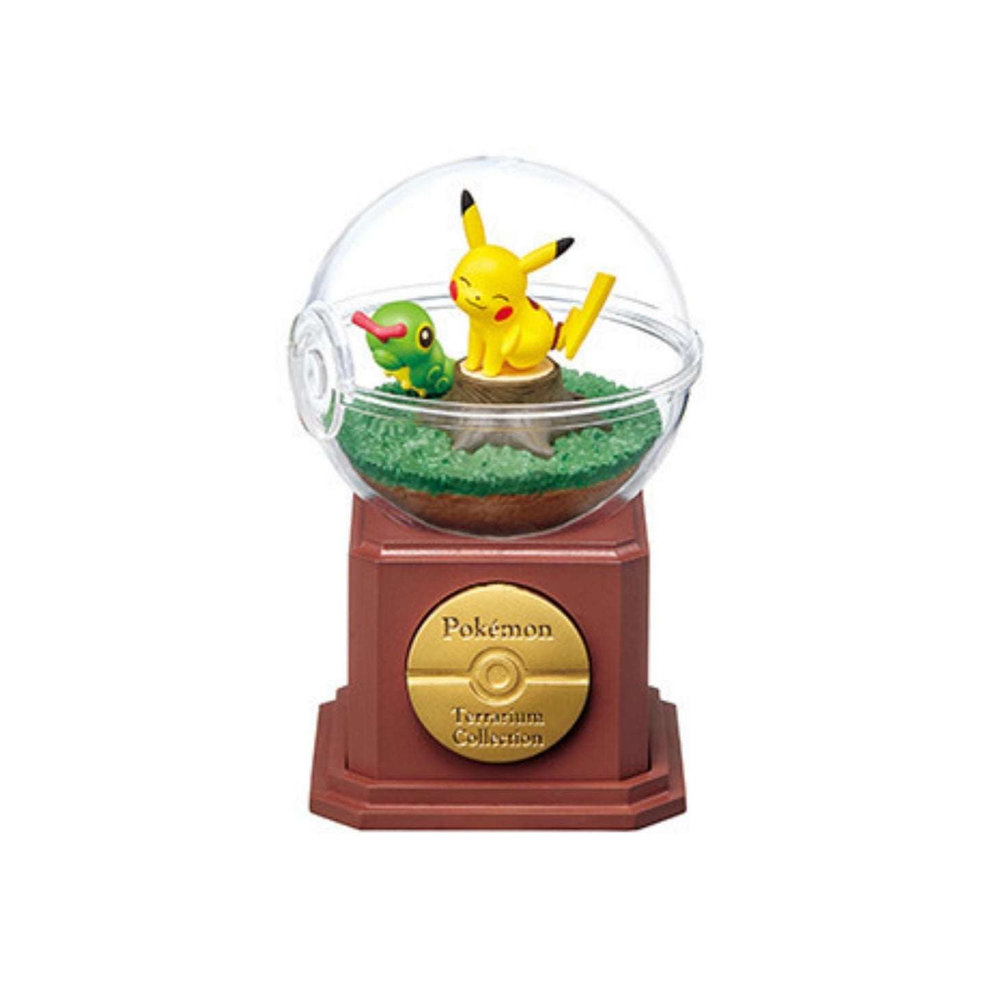 Pokemon Terrarium Collection 10 - Einzelfigur Caterpie + Pikachu  - Trading Figur