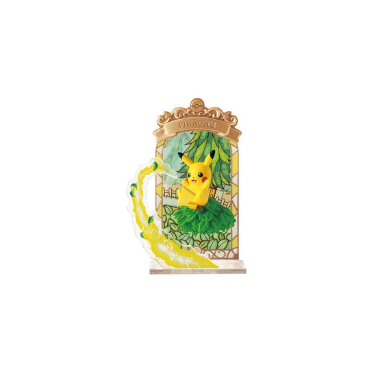 Pokemon Stained Glass Collection - Einzelfigur Pikachu - Trading Figur