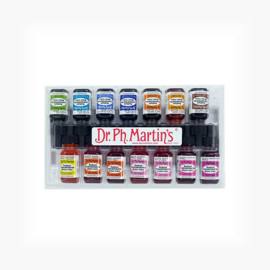 Dr.Ph.Martins Radiant Concentrated Wasserfarbe Set D mit 14 Farben