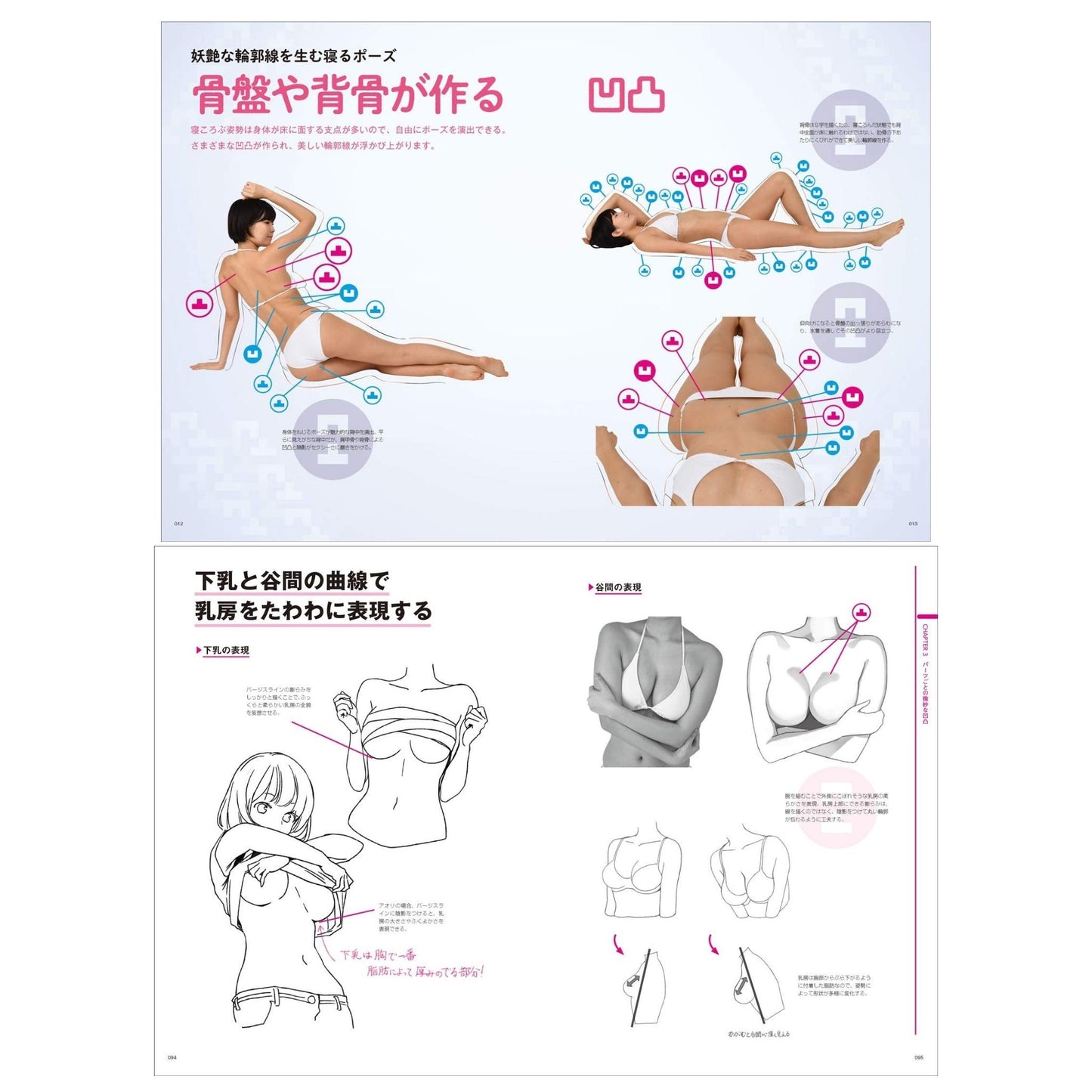 How to draw - jap. Zeichenbuch - individuelle Frauenkörper