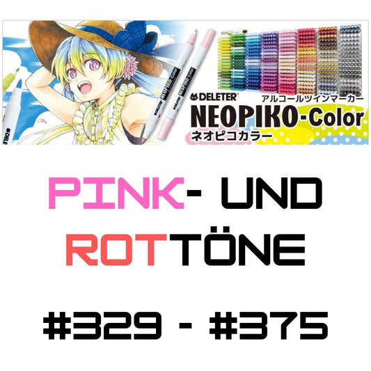 Deleter - Neopiko COLOR Einzelstift: Pink- und Rottöne #329 bis #375