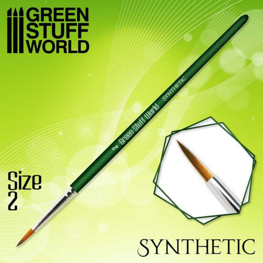 GREEN SERIES synthetische Haarpinsel - Größe 2 - 13mm lang