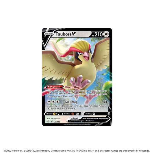 Pokémon S&S Verlorener Ursprung Einzelkarte: DE 137 / 196 Tauboss V