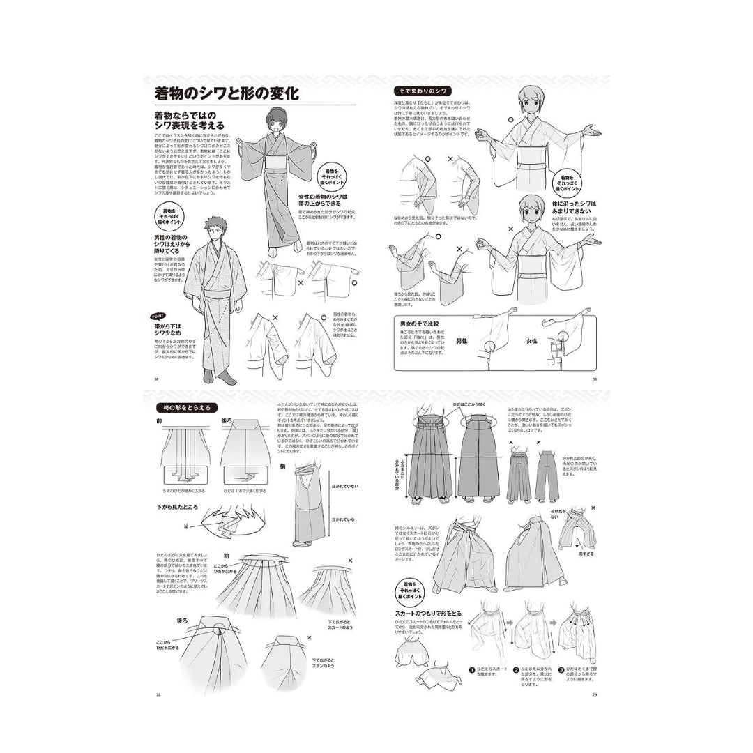 How to draw - jap. Zeichenbuch - Kimonos